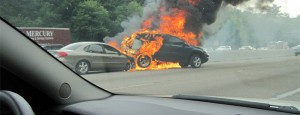 M1 Traffic After Lorry Fire