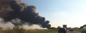 Factory Fire by Coventry Airport Under Control