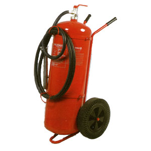 100kg Wheeled Powder Fire Extinguisher - Marine