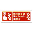 Break Glass Sign 80 x 200mm