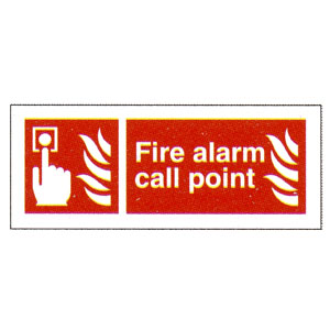 Alarm Call point Sign Location 80mm x 200mm