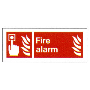 Fire Alarm Location Sign 80mm x 200mm