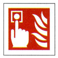 Fire Alarm Sign 100 x 100mm