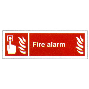 Fire Alarm Location Sign 100mm x 300mm