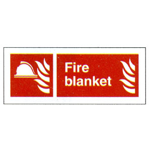 Fire Blanket Location Sign 80mm x 200mm