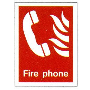 Fire Phone Location Sign 200mm x 150mm