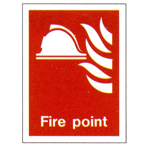 Fire Point Location Sign 200mm x 150mm