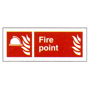 Fire Point Location Sign 80mm x 200mm