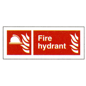 Fire Hydrant Location Sign 80mm x 200mm
