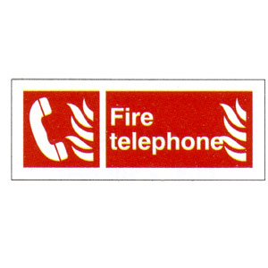 Fire Phone Location Sign 80mm x 200mm