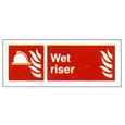 Wet Riser Sign 80 x 200mm