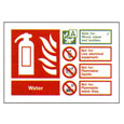 Water Extinguisher Sign 105 x 150mm