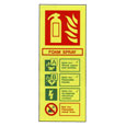 Foam Spray Extinguisher Sign 200 x 80mm
