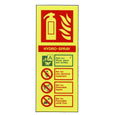 Hydro Spray Extinguisher Sign 200 x 80mm