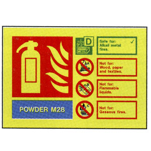 M28 Extinguisher Sign 105 x 150mm