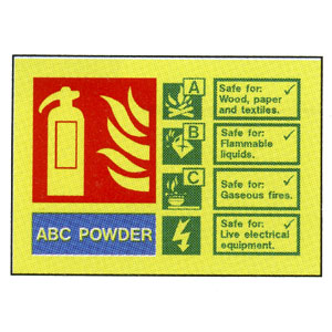 ABC Powder Extinguisher ID Sign