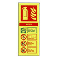 Water Extinguisher ID Sign 200 x 80mm