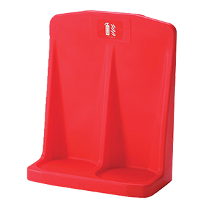 Double Extinguisher Stand - Rotationally Moulded