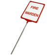 Fire Warden Telescopic Sign