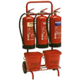 Triple Extinguisher Trolley